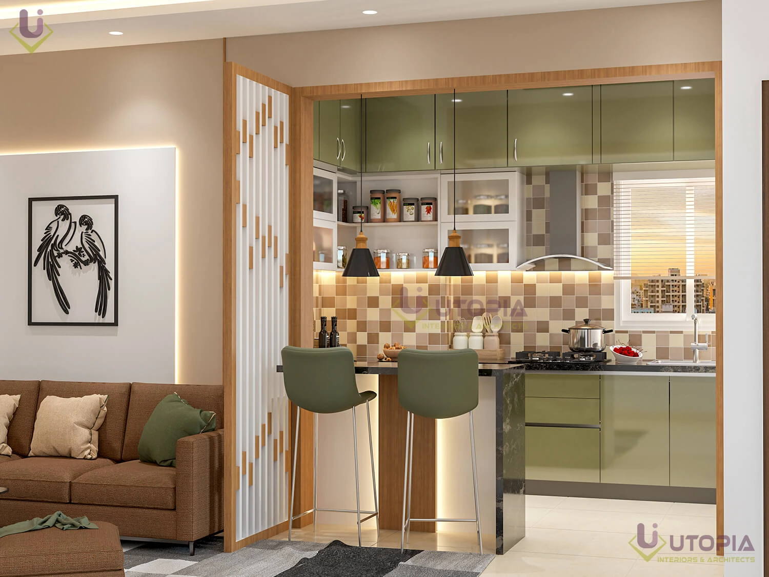 Utopia Interiors - Modular Kitchen In Bangalore